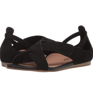 Women's Black Suede Sandals